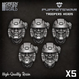 Troopers heads | Resin items