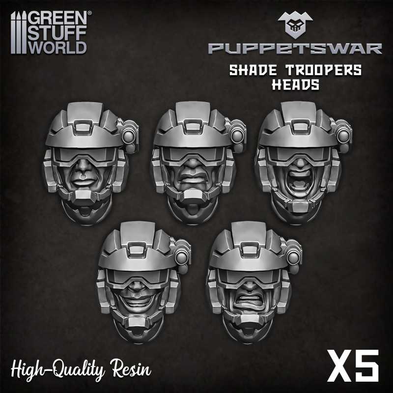 PuppetsWar - Shade Troopers Heads | Resin items PuppetsWar - Shade Troopers Heads | Resin items