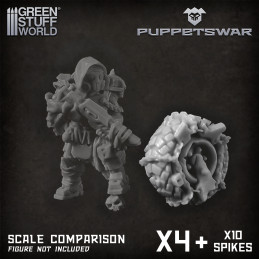 Turret - Medium Orc Wheels | Resin items
