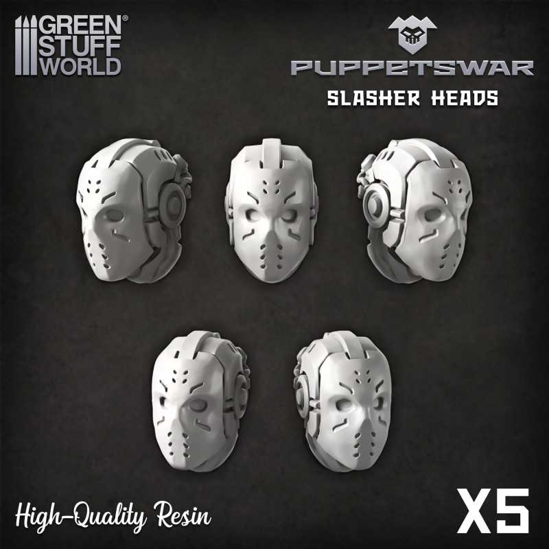 Puppetswar - Slasher Heads Resin items Puppetswar - Slasher Heads Resin items