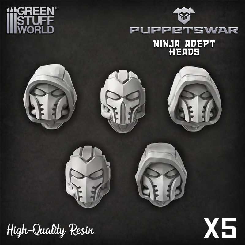 Puppetswar - Têtes de Ninja Adept Articles en résine Puppetswar - Têtes de Ninja Adept Articles en résine