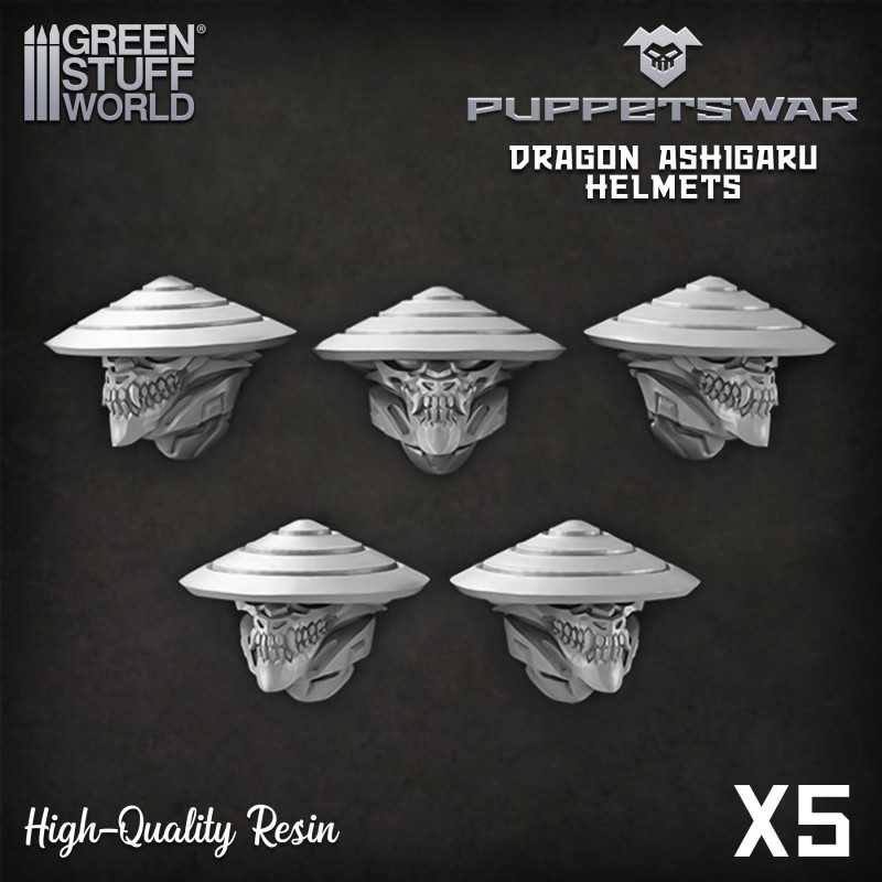 Casques Ashigaru Dragon Articles en résine Casques Ashigaru Dragon Articles en résine