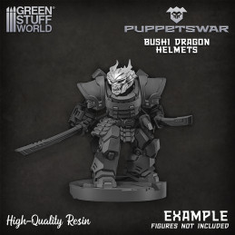 Casques de dragon du Bushido Articles en résine