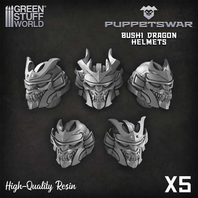 Casques de dragon du Bushido Articles en résine