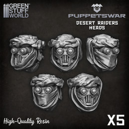 Têtes Desert Raiders | Articles en résine
