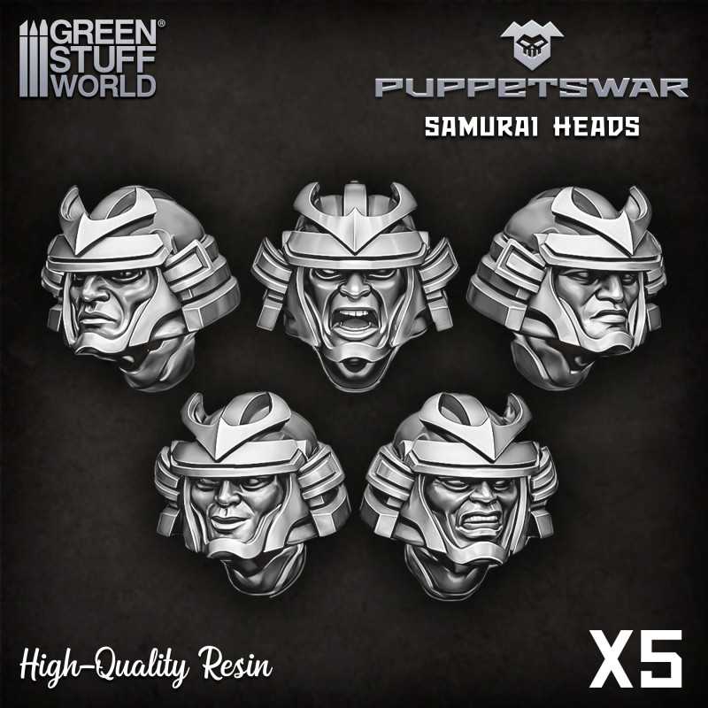 PuppetsWar - Samurai Heads | Resin items PuppetsWar - Samurai Heads | Resin items