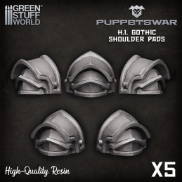 Gothic Shoulder Pads | Resin items