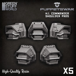Commander Shoulder Pads | Resin items
