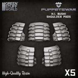 Bushi Shoulder Pads | Resin items