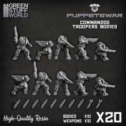Commandos Troopers Bodies Resin items