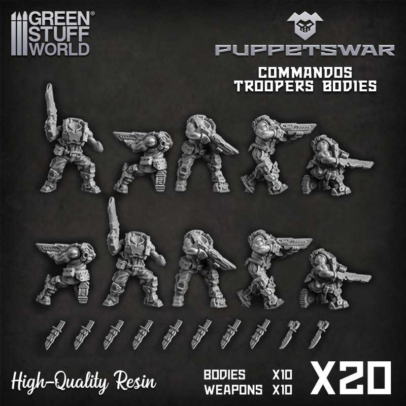 Commandos Troopers Bodies Resin items