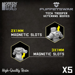 Technological soldier bodies 2 | Resin items