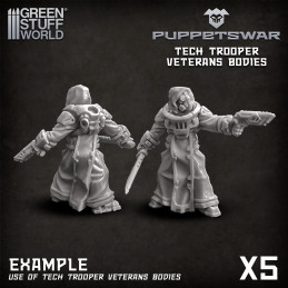 Technological soldier bodies 2 | Resin items
