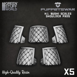 Bushi Scales shoulder pads 2 Resin items
