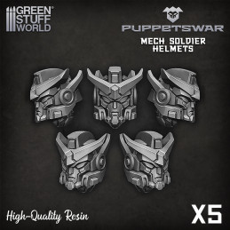 Mech Soldier helmets Resin items