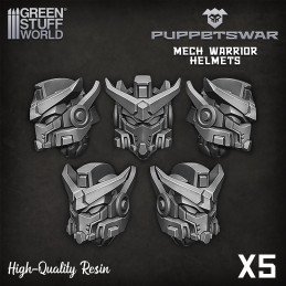 Mech Warrior helmets Resin items