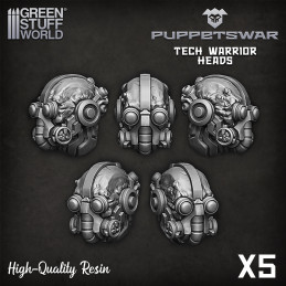 Tech Warrior heads Resin items