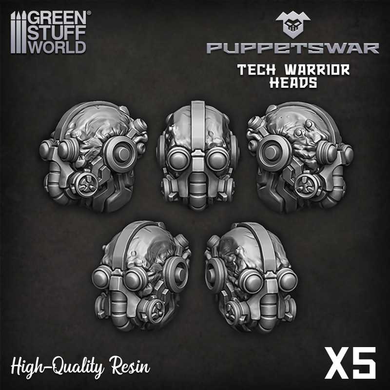 Tech Warrior heads Resin items Tech Warrior heads Resin items