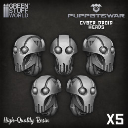Cyber Droid Heads | Resin items