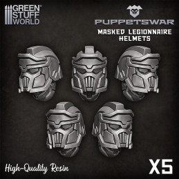 Masked Legionnaire helmets Resin items