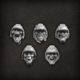 Têtes de zombies Articles en résine