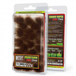 Grass TUFTS XXL - 22mm self-adhesive - BURNT