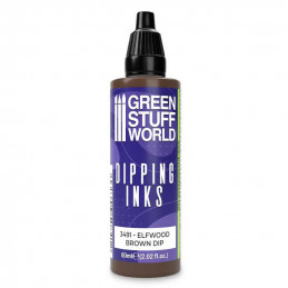 Peintures Dipping inks 60 ml - ELFWOOD BROWN DIP