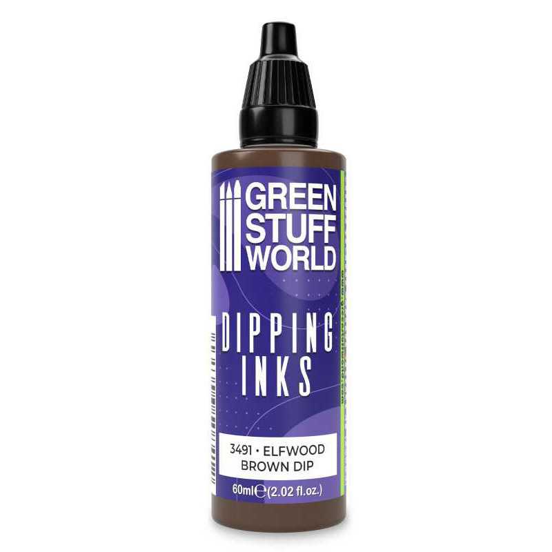 Peintures Dipping inks 60 ml - ELFWOOD BROWN DIP Peintures Dipping inks 60 ml - ELFWOOD BROWN DIP