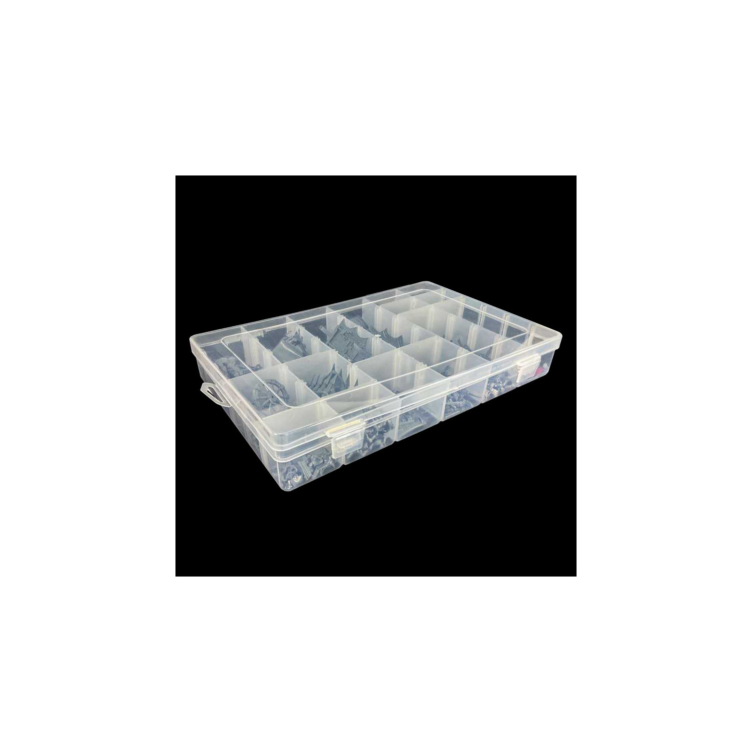 Acan Tradineur - Scatola Portatutto In Plastica Con Manico, 2 Litri, Design Kit Di Pronto Soccorso, 12,5x21,5x14,5 Cm