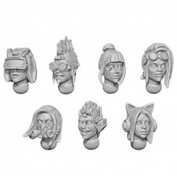 Female Heads CYBERPUNK
