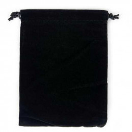LARGE Velvet Black Pouch with Drawstrings