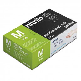 Guanti in Nitrile Neri - Medi
