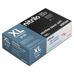Black Nitrile Gloves - Extra Large