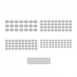 Set imprimé 3D - Micro Rivets Tete Ronde