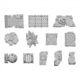 3D printed set - Large Ork plates