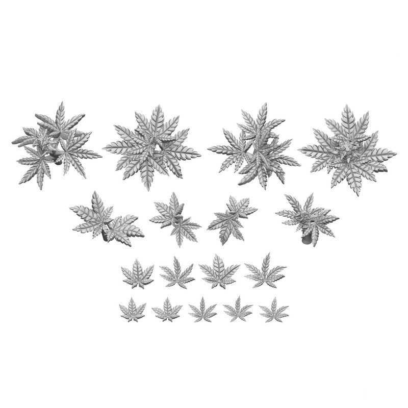 3D printed set - Cannabis
