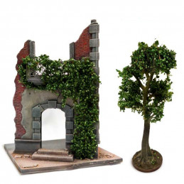 Ivy Foliage - Dark Green Birch - Large