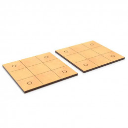 Plateaux de Mouvement MDF - Carrées Slimfit 75x75mm