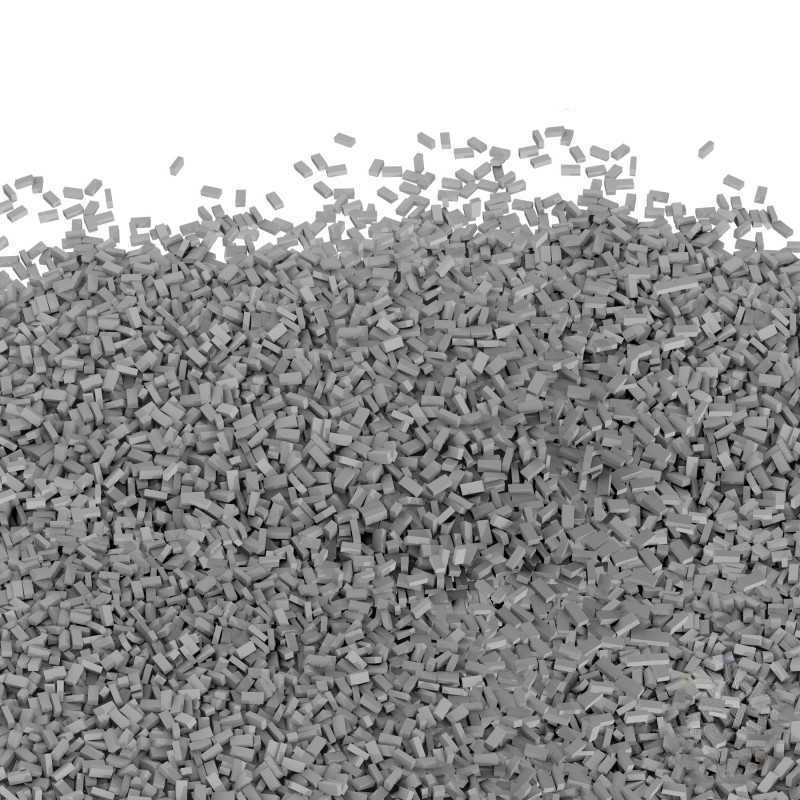Miniature Bricks - Grey x4000 1:48