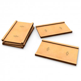 MDF Base adapter - Rectangular 50x100mm to 60x100mm