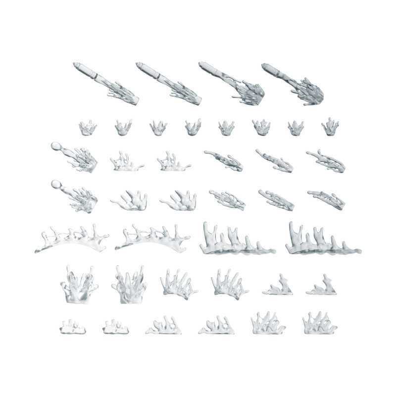 Set imprimé en 3D - Effet d'éclaboussures de sang Set imprimé en 3D - Effet d'éclaboussures de sang