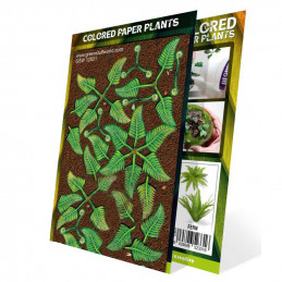 Colored Paper Plants - Fern
