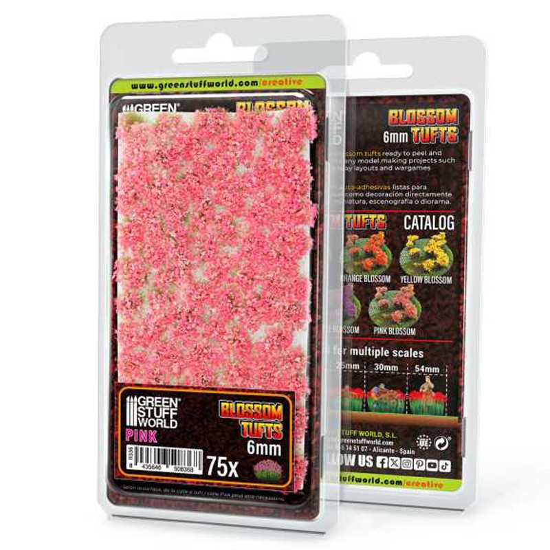 Blossom Tufts - 6mm - Pink Flowers