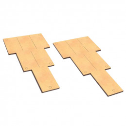 Plateaux de Mouvement MDF Old World Slimfit 180x90mm 1x2x3