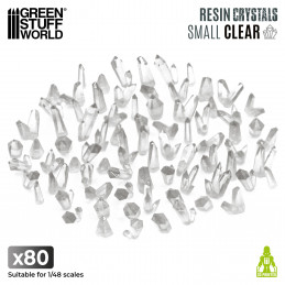TRANSPARENT Harzkristalle - Klein | Transparente Harzbits