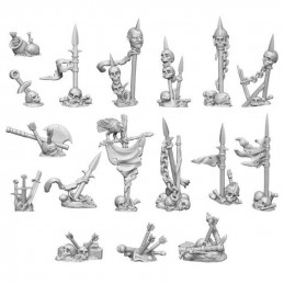3D printed set - Battle Skeleton Bones 1:48