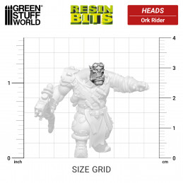 Ork Rider Heads compatible with Warhammer