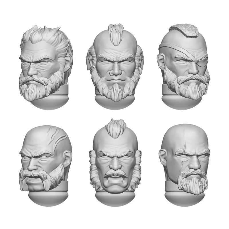 Cabezas de Hombres Nórdicos compatibles Warhammer Cabezas de Hombres Nórdicos compatibles Warhammer