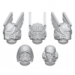 Dark Knight Helmets compatible with Warhammer 40k