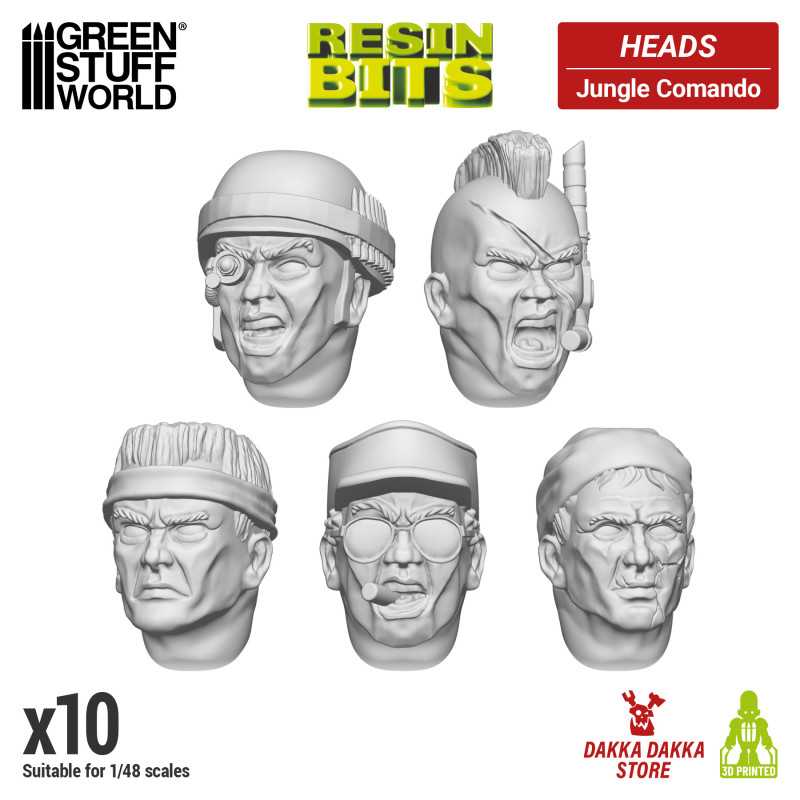 DakkaDakka - Jungle Commando Heads DakkaDakka - Jungle Commando Heads